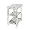 Alaterre ACCA02WA Rustic End Table White Antique 0 100x100