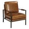 Ashley Furniture Signature Design Peacemaker Accent Chair Mid Century Modern Brown Antique Brass Legs 0 100x100