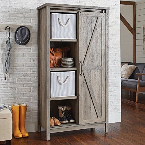 Better Homes And Gardens Storage Cabinet Rustic Gray Finish 0