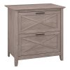Bush Furniture Key West 2 Drawer Lateral File Cabinet In Washed Gray 0 100x100