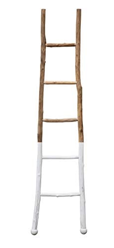 Creative Co Op White Dipped Decorative Ladder 0 0