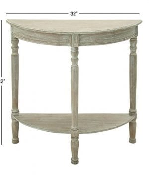 Deco 79 96329 Wood 12 Round Console Table 32 X 32 Taupe 0 0 300x360