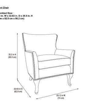 Dorel Living Reva Accent Chair Blue 0 4 300x360