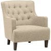 Stone Beam Decatur Modern Tufted Accent Chair 32W Chair Oatmeal 0 100x100