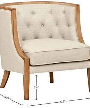 Stone Beam Laurel Rounded Chair 30W Sand 0 2 300x360