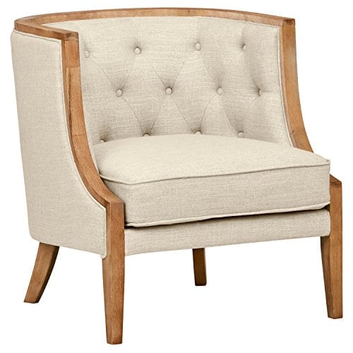Stone Beam Laurel Rounded Chair 30W Sand 0