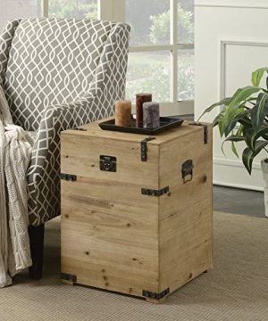 Convenience Concepts Laredo Trunk End Table Natural 0 300x360