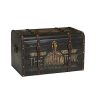 Household Essentials 9243 1 Large Vintage Decorative Home Storage Trunk Luggage Style 0 100x100