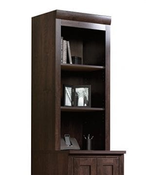 Sauder Office Port Hutch Dark Alder Finish Farmhouse Goals