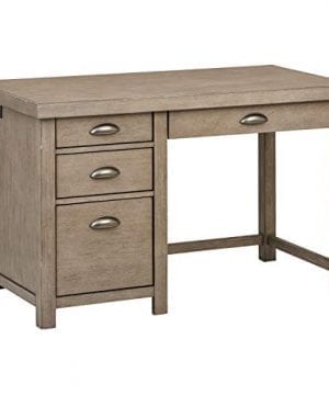 Stone Beam Elias Casual Wood Desk 48W Grey 0 300x360