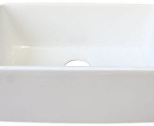 ALFI Brand AB503 23 Inch Fireclay Single Bowl Farmhouse Kitchen Sink White 0 1 300x246