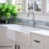 Luxury 33 Inch Pure Fireclay Modern Farmhouse Kitchen Sink In White Single Bowl With Flat Front Includes Stainless Steel Drain FSW1002 By Fossil Blu 0 100x100