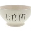 Rae Dunn CerealIce Cream Soups LETS EAT Etched In Large Black Letters 0 100x100