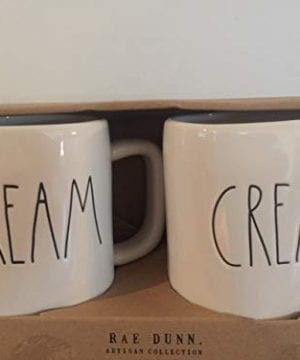 Rae Dunn DREAM And CREATE Mug Boxed Set Of Two Large Letters 0 300x360