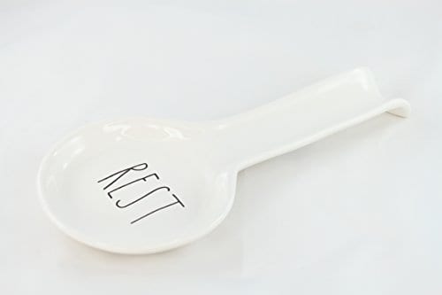 Rae Dunn by Magenta REST Ceramic Spoon Rest 