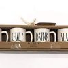 Rae Dunn Magenta Set Of 4 Espresso Mugs SIP GULP DRINK SLURP 0 100x100