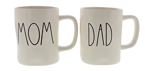 Rae Dunn Mom Dad Set Of 2 Mugs By Magenta 0