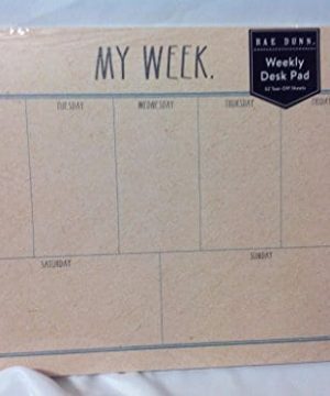 Rae Dunn My Week Weekly Desk Calendar 0 300x360