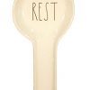 Rae Dunn REST In Large Letters Facing The Correct Direction 10 Inch Spoon Rest By Magenta 0 100x100