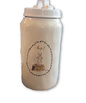 Rae Dunn By Magenta Artisan Collection Easter Hop Ceramic Canister Large 0 300x360