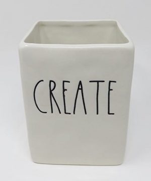 Rae Dunn By Magenta Ceramic CREATE Pen And Pencil Holder 0 300x360