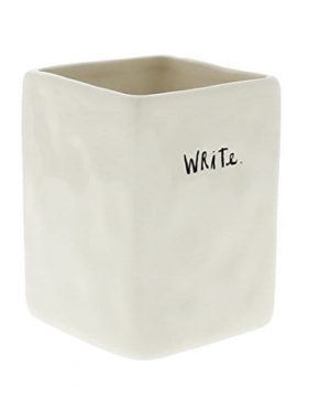 Rae Dunn By Magenta Ceramic WRITE Pen And Pencil Holder 0 300x360