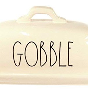Rae Dunn By Magenta GOBBLE Butter Dish 0 300x327