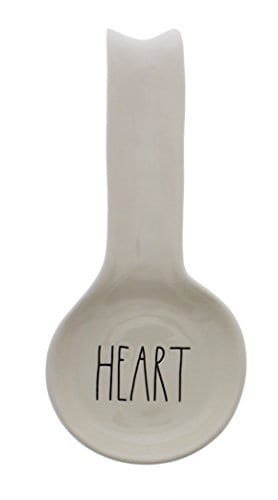 Rae Dunn By Magenta HEART Ceramic Spoon Rest 0