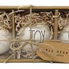 Rae Dunn By Magenta Set Of 3 Love Joy Wish Ceramic LL Round Bulb Christmas Tree Ornaments 0 100x100