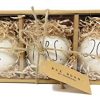 Rae Dunn By Magenta Set Of MR MRS 2018 Ceramic LL Round Bulb Christmas Tree Ornaments 0 100x100