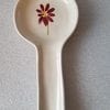 Rae Dunn Spoon Rest With Flower Bloom Painted Inside 0 100x100