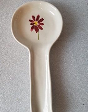 Rae Dunn Spoon Rest With Flower Bloom Painted Inside 0 281x360