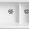 Whitehaven 35 1116 In X 21 916 In Self Trimming Smart Divide Undermount LargeMedium Double Bowl Kitchen Sink With Tall Apron White 0 0 100x100