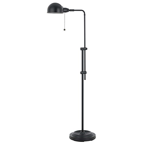 58 Inch Rustic Adjustable Pharmacy Floor Lamp With Pull Chain Switch For Reading Corner Oil Rubbed Bronze Finish 0