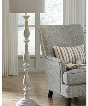 Ashley Furniture Signature Design Bernadate Floor Lamp Vintage Style Whitewash 0 1 300x360