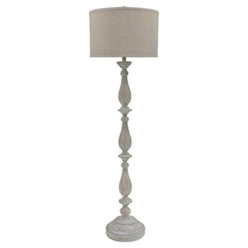 Ashley Furniture Signature Design Bernadate Floor Lamp Vintage Style Whitewash 0