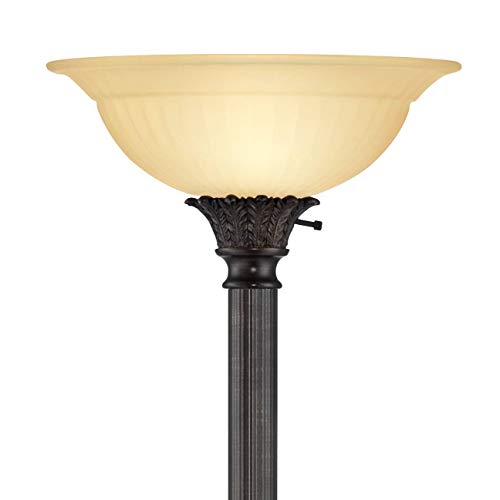 Bellham Traditional Tall Torchiere Lamp, Traditional Style Floor Lamps