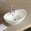 Decoraport White Oval Ceramic Bathroom Kitchen Vessel Sink Porcelain Vanity Above Counter Basin Bowl Cl 1038 0 100x100