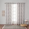 Exclusive Home Branches Linen Blend Grommet Top Curtain Panel Pair Natural 54x63 0 100x100