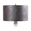 Floor Lamp Drum Shade With Chisel In Kettle Black 0 100x100