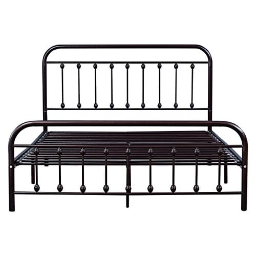 Homerecommend Metal Bed Frame Queen, Metal Bed Frame Queen Box Spring