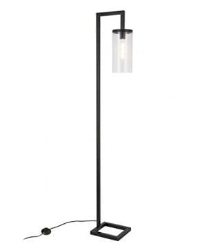 HennHart FL0014 Modern Farmhouse Seeded Task Lamp One Size Black 0 0 300x360
