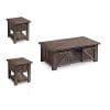 Home Square 3 Piece Coffee And End Table Set In In Weathered Charcoal 0 100x100