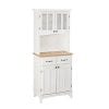 Home Styles 5001 0021 12 Buffet Of Buffet 5001 Series Wood Top Buffet Server And Hutch White Finish 0 100x100