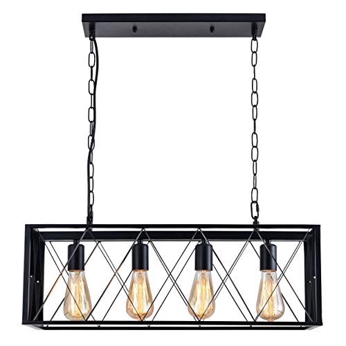 black dining light fixture