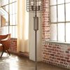 Industrial Floor Lamp Rustic Bronze Open Metal Cage 3 Light LED Edison Bulbs Dimmable For Living Room Bedroom Franklin Iron Works 0 100x100