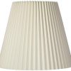 Ivory Pleated Lamp Shade Traditional Unlined With Harp 10x17x1475 Spider Brentwood 0 100x100