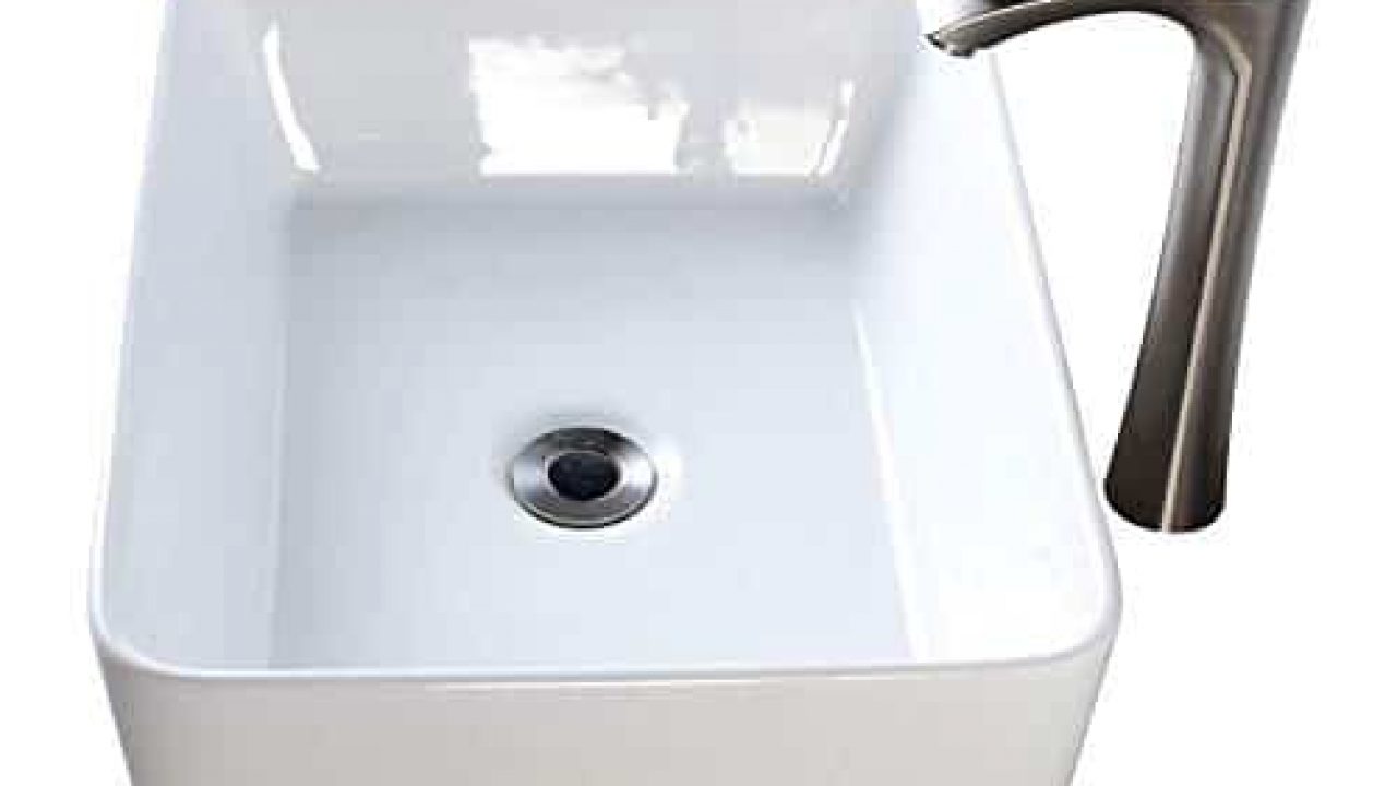 Lordear 19 X15 Bathroom Vessel Sink And Faucet Combo Modern Rectangle Above Counter White Porcelain Ceramic Vessel Vanity Sink Art Basin Brushed Nickel Faucet Combo Farmhouse Goals