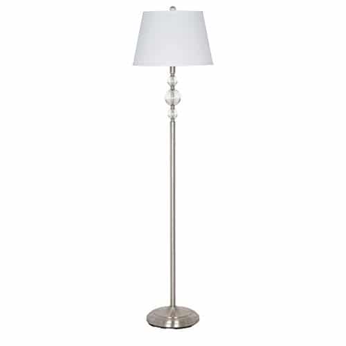 white ball floor lamp