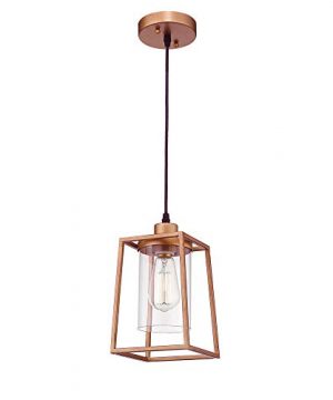 Emliviar Indoor Mini Pendant Light Cage Hanging Fixture Emliviar Indoor Mini Pendant Light
